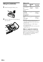 Предварительный просмотр 26 страницы Sony MD Walkman MZ-R50 Operating Instructions Manual