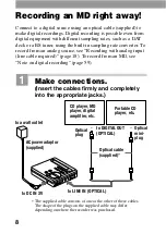 Предварительный просмотр 8 страницы Sony MD Walkman MZ-R70 Operating Instructions Manual