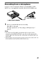 Предварительный просмотр 21 страницы Sony MD Walkman MZ-R70 Operating Instructions Manual