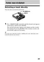 Предварительный просмотр 29 страницы Sony MD Walkman MZ-R70 Operating Instructions Manual