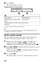 Предварительный просмотр 36 страницы Sony MD Walkman MZ-R70 Operating Instructions Manual