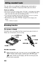 Предварительный просмотр 40 страницы Sony MD Walkman MZ-R70 Operating Instructions Manual