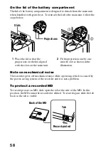 Предварительный просмотр 58 страницы Sony MD Walkman MZ-R70 Operating Instructions Manual