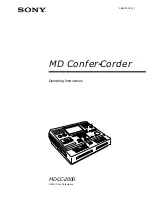 Sony MDCC-2000 Operating Instructions Manual preview