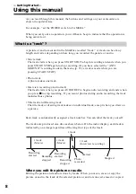 Предварительный просмотр 8 страницы Sony MDDISCAM DCM-M1 Operating Instructions Manual