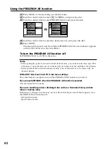 Предварительный просмотр 42 страницы Sony MDDISCAM DCM-M1 Operating Instructions Manual