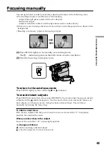 Предварительный просмотр 43 страницы Sony MDDISCAM DCM-M1 Operating Instructions Manual