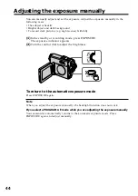 Предварительный просмотр 44 страницы Sony MDDISCAM DCM-M1 Operating Instructions Manual