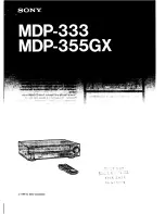 Sony MDP-333 Primary User Manual preview