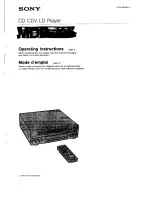 Sony MDP-K5 Operating Instructions Manual preview