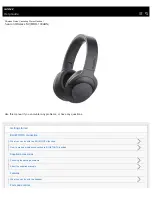 Sony MDR-100ABN Help Manual preview