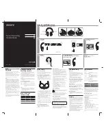 Preview for 1 page of Sony MDR-10RDC Operating Instructions