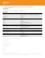 Preview for 2 page of Sony MDR-1R Specifications