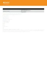 Preview for 3 page of Sony MDR-1RNC Specifications