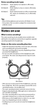 Preview for 5 page of Sony MDR-1RNC User Manual