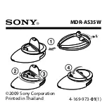 Sony MDR-AS35W - Veritical In The Ear Headphones Manual preview