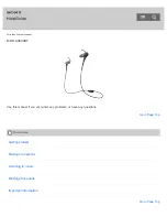 Sony MDR-AS800BT Help Manual preview