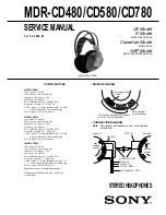 Sony MDR-CD480 Parts Breakdown preview