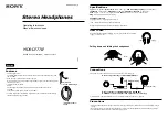 Предварительный просмотр 1 страницы Sony MDR-D777LP Operating Instructions