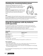 Предварительный просмотр 12 страницы Sony MDR-DS3000 Operating Instructions Manual