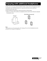 Предварительный просмотр 21 страницы Sony MDR-DS3000 Operating Instructions Manual