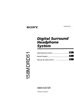 Preview for 1 page of Sony MDR-DS5100 Operating Instructions Manual