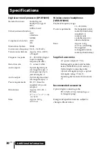 Preview for 30 page of Sony MDR-DS6000 Operating Instructions Manual