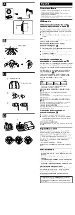 Предварительный просмотр 2 страницы Sony MDR-EX300LP Operating Instructions