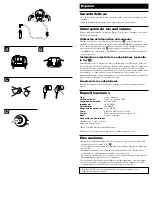 Preview for 2 page of Sony MDR-EX32LP Operating Instructions Manual