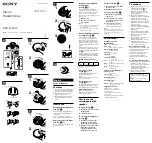 Preview for 1 page of Sony MDR-EX34SC Operating Instructions