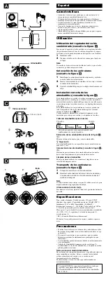 Preview for 2 page of Sony MDR-EX500LP Operating Instructions