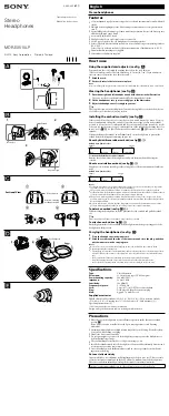 Sony MDR-EX510LP Operating Instructions preview