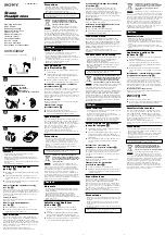 Sony MDR EX85LP/BLK Operating Instructions preview