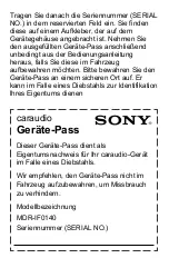 Preview for 6 page of Sony MDR-IF0140 User Manual