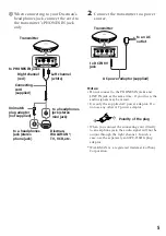 Preview for 5 page of Sony MDR IF130K Operating Instructions Manual