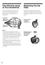 Preview for 8 page of Sony MDR IF130K Operating Instructions Manual