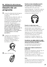 Preview for 27 page of Sony MDR IF130K Operating Instructions Manual