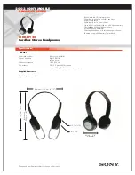 Sony MDR-IF140 Marketing Product Manual preview