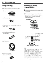 Предварительный просмотр 4 страницы Sony MDR-IF230 Operating Instructions Manual