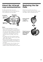 Предварительный просмотр 9 страницы Sony MDR-IF230 Operating Instructions Manual