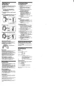 Предварительный просмотр 2 страницы Sony MDR-IF5000 Operating Instructions Manual