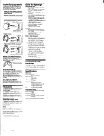 Предварительный просмотр 4 страницы Sony MDR-IF5000 Operating Instructions Manual