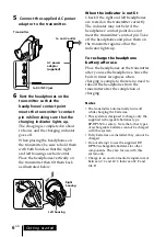 Предварительный просмотр 6 страницы Sony MDR-IF540R Operating Instructions Manual