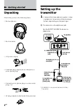 Предварительный просмотр 4 страницы Sony MDR-IF630R Operating Instructions Manual