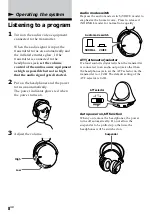 Предварительный просмотр 8 страницы Sony MDR-IF630R Operating Instructions Manual