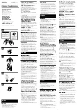 Sony MDR-KE30LW Operating Instructions предпросмотр