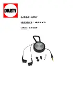 Preview for 1 page of Sony MDR-KX70LW Operating Instructions