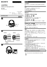 Preview for 1 page of Sony MDR-MA300 Operating Instructions