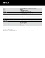 Preview for 2 page of Sony MDR-NC22/WHI Specifications