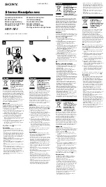 Preview for 1 page of Sony MDR NE3L Operating Instructions